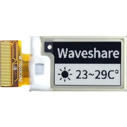 Waveshare 1.02inch E-Ink raw display, 128*80 resolution,black/white dual-color, SPI interface, without PCB
