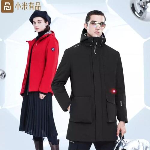 Youpin Su-Yu intelligent temperature-controlled heating aerosol anti-cold clothing men and women 2021 new 100-coated down jacket