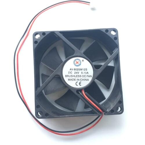 1PCS DC Fans DC12V/DC24V 0.2A DC Fan Cooling 80mm x 80mm x 25mm Brushless Blower 8025s