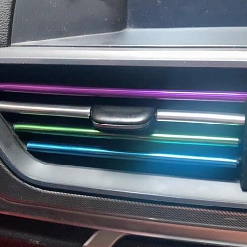 10Pcs Universal Car Air Conditioner Outlet Decorative U Shape Moulding Trim Accessories Strips Decor Car Interior Styling
