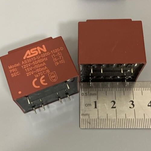2PCS/AS3015-U-0200-1520-D 120V New high quality transformer AS3015-U-0200-1520-D 120V 50/60hz 15v 5ma 20v 60ma