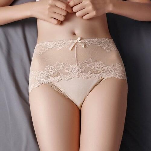 3 Pcs Sexy Lace Panties Panty Briefs Lace Panties Women Underwear Lingerie Panties for Female Ladies Floral Pantys Underpants