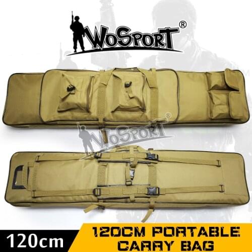 47 inch 120 cm 1.2m SWAT Dual Tactical Heavy Duty large capacity bag Carrying Case for Rifle Gun Hunting Fishing