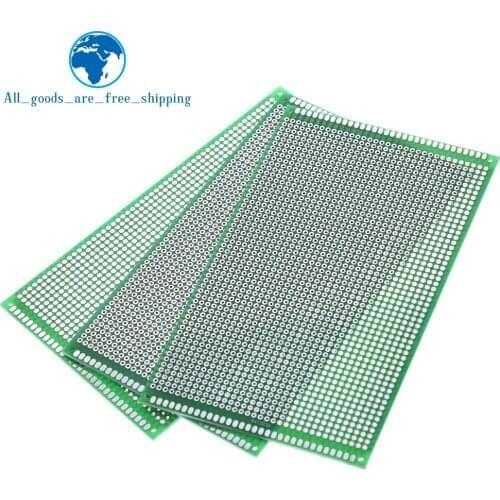 5PCS 9x15 cm PROTOTYPE PCB 2 layer 9*15CM panel Universal Board double side 2.54MM Green