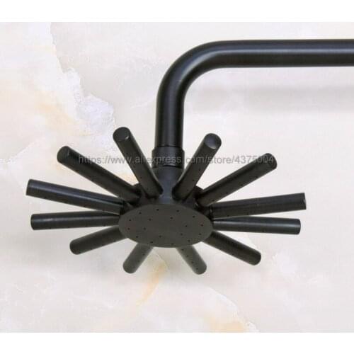 Black Oil Rubbed Brass 7.7 Inch Sun modeling Shower Head With Shower Bathroom Shower Head Nsh201