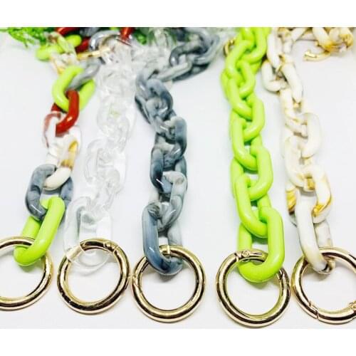 1pcs 55cm Long Fashion Acrylic Chain Buckles Diverse Styles Decoration Chain for Handbag Shoulder Bag Purse Hardware Accessories