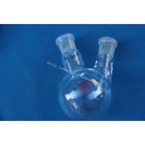 250ml 2-neck (two-neck) round bottom boil flask, 24/29 joint,heavy wall (Borosilicate Glass)