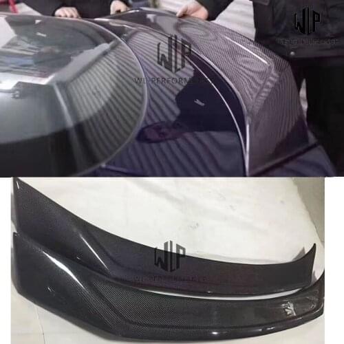 A7 RS7 Carbon fiber Rear trunk wing spoiler Car body kit For Audi A7 RS7 Car tail lip Karztec style Car styling 10-14