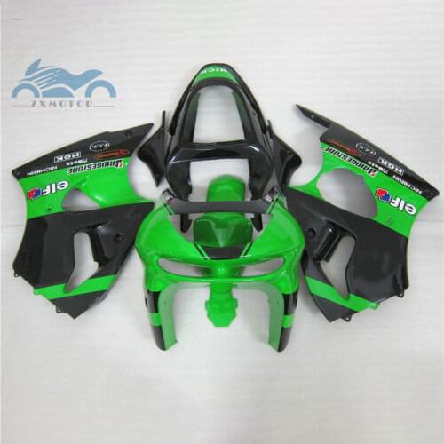 Customized fairing kits for KAWASAKI Ninja ZX6R 1998 1999 sports racing fairings parts ZX 6R ZX636 98 99 green black bodyworks