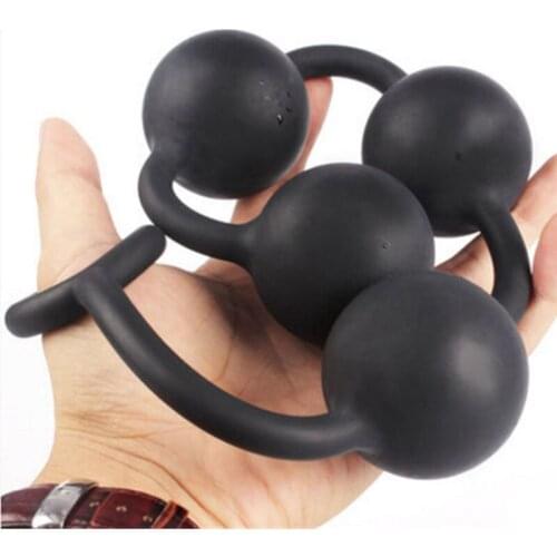 Adult Anus Masturbator Anal Expander Dilator Silicone Anal Beads Vagina Balls Butt Plug Erotic Sex Toys For Women Men Ass Plug