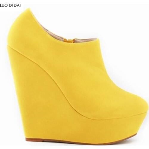 2020 fashion women ankle boots women summer booties candy color wedge boots lady party shoes platform boots mujer botas