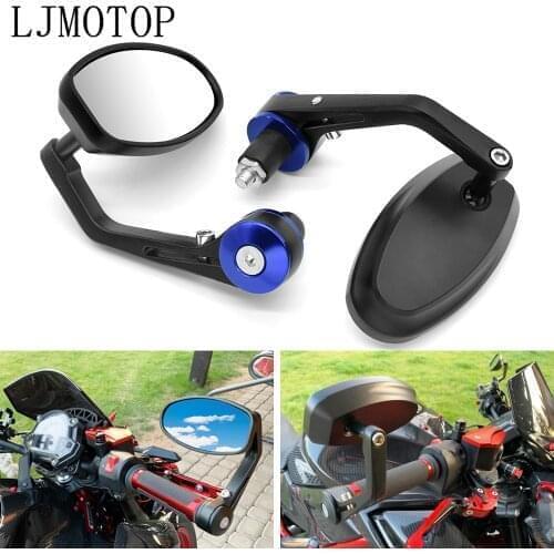 CNC Motorcycle Mirror 7/8" Handle Bar End Aluminum Rearview Mirrors For Yamaha SEROW 225 250 TTR 250 600 XT250 TRICKER DT230