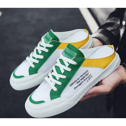 Mens Shoes Summer New Lazy Shoes High Quality Comfort Casual Shoes Light Soft Sole Slipper Daily Vulcanized Shoes Flat Shoes