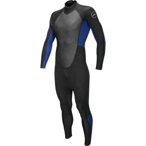Wetsuit Men Full 3mm Neoprene Wet Suit Surfing Suit Diving Snorkeling Swimming Jumpsuit Back Zipper Long Sleeve Mens Black