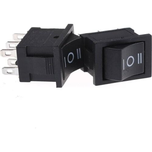 New 5pcs/lot ON/OFF KCD2 203 6P Boat Rocker Switch 6A/250VAC 10A/125VAC Car Dash Dashboard Truck Wholesale