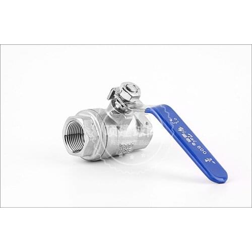 1pc Full Port Ball Valve Female Threaded Stainless Steel BallValve SS304 BSP 1/4" 3/8" 1/2" 3/4" 1" 1-1/4" 1-1/2"