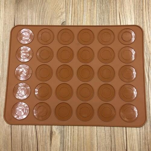 Silicone Macaron Macaroon Pastry Oven Baking Mould Sheet Mat 30-Cavity DIY Mold Baking Mat Useful Tools silicone baking mat