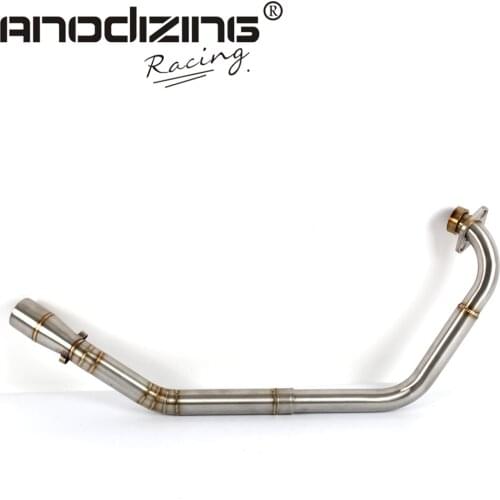 Motorcycle Exhaust middle pipe for YAMAHA YZF R15 MT-15 2008-2017 without exhaust Slip-On Full System Link Pipe
