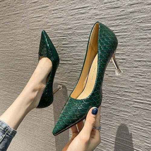 Women Shoes Orange Casual Heels Shallow Mouth Patent Leather Lace-Up Pointed Pumps White Comfortable Gold Toe Basic Leisure PU S