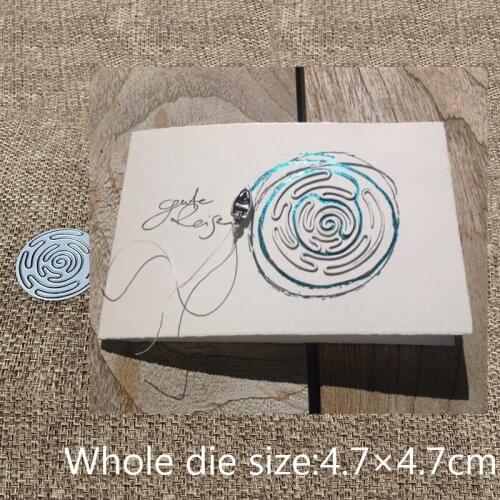 XLDesign Craft Metal Cutting Die cut die Labyrinth circle decoration scrapbooking Album Paper Card Craft Embossing Die Cuts