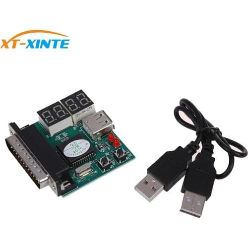 XT-XINTE Computer 4-Digit Laptop PC Motherboard USB& PCI Analyser Diagnostic Test Post Card Tester for Notebook Laptop