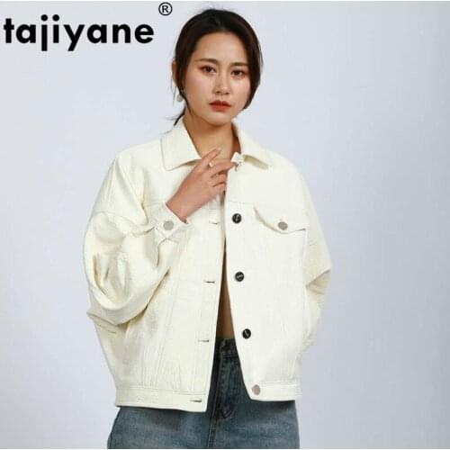 Coat Fur Womens Spring Autumn Real Genuine Leather Jacket Women Clothes 2021 100% Natural Sheepskin Coat White Korean Elegant
