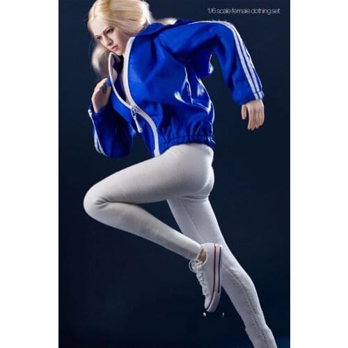 1/6 Scale Female Figures Dolls Accessory Pants Shredded Stretch Hole Jeans Black/White Colors for 12'' Woman Action Figure Body