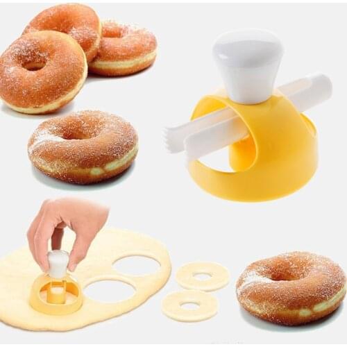1pcs Food Cookie Cake Donut Mold Kitchen Desserts Bread Patisserie Bakery Baking Tools Cutter DIY Stencil Doughnut Maker Mould