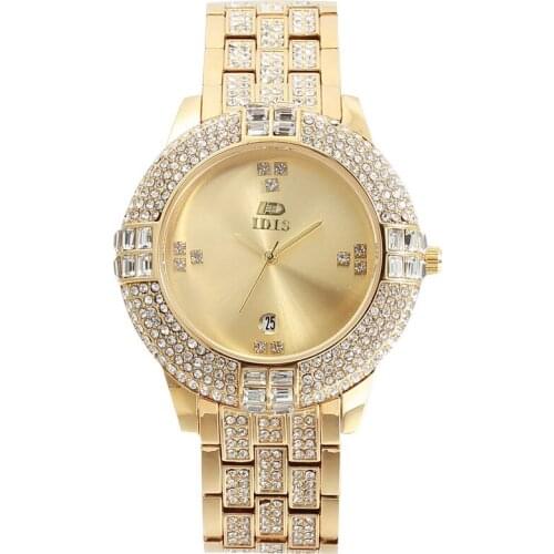 2020 IDIS Leisure Fashion New Women Watch Crystal Watch Women Luxury R Quartz Ladies Stone Watches