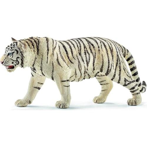 6.2inch White Tiger PVC Figures 14731 Wild Life Animal Educational Creature Toys For Children Boys And Girls