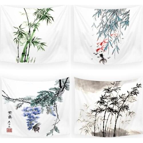 Bamboo pattern pink tapestry tapestry wall hanging boho decoration home decor wall tapestry tapestry aesthetic dorm room decor