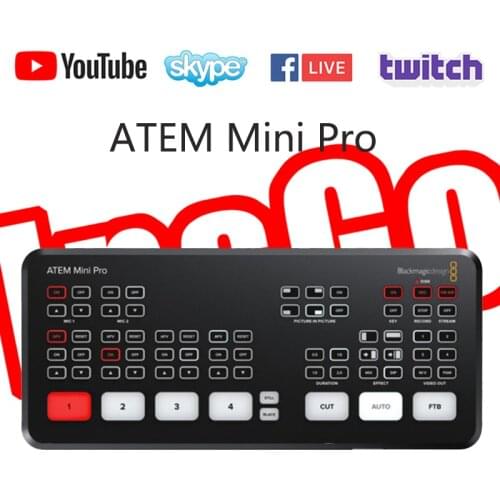 Design ATEM Mini Switcher ATEM Mini Pro Live Stream Switcher Multi-view and Recording New Features