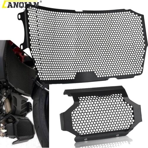 For Ducati Hypermotard 950 RVE Hypermotard 950 SP 2019 2020 2021 Motorcycle Radiator Guard And Oil Cooler Guard Protector Set