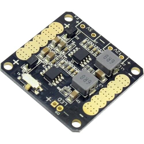 F14708 CC3D Flight Controller Power Distribution Board with 5V/12V BEC Output LED Switch for FPV RC 250 Across Quadcopter + FS