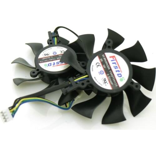 FD8015H12S 74mm For Sapphire HD7750 HD7770 1G 2G Graphics Card Cooling Fan 4Pin