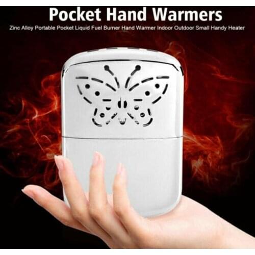 Stove silver white hand warmer zinc alloy hand warmer
