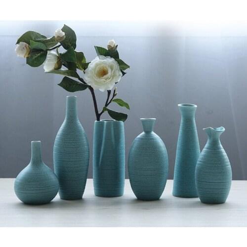 Ceramic Crafts Vase European Retro Home Decoration Jewelry Wholesale Nordic Style Ceramics Plant Pots Succulent Flower Pots