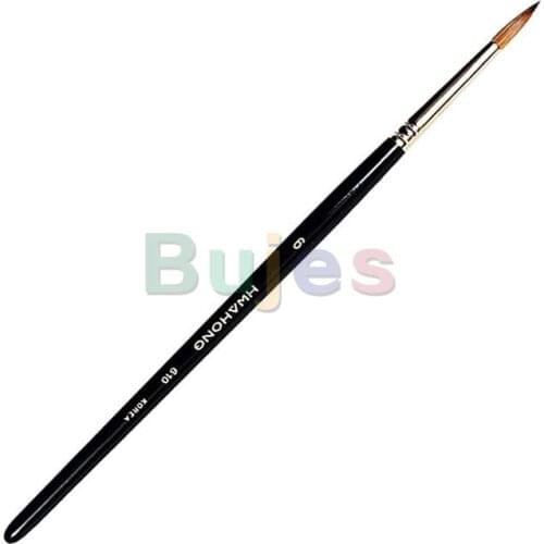 HWAHONG Artist Detail Lettering Paint Brushes Pointed Round Brush 610 Series,Mink hair, 5/0, 4/0, 3/0, 2/0, 0, 1, 2, 3, 4
