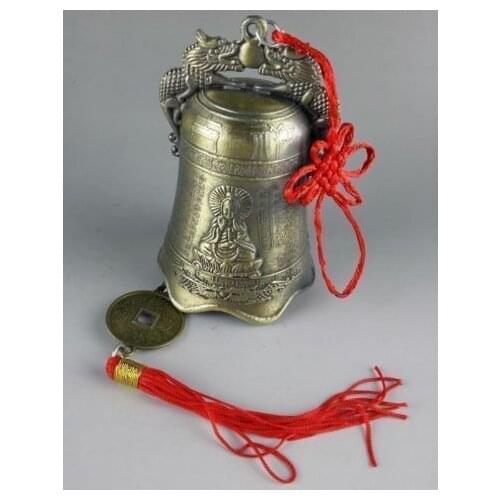 Collectibles Chinese Tibetan Buddhism Temple Copper Bells Statues