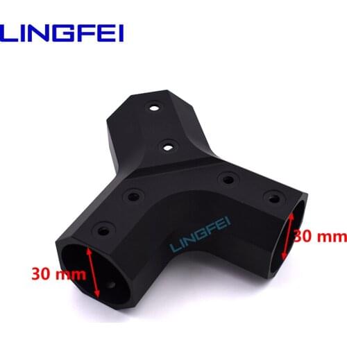 LINGFEI 35 mm to 30 mm Tee Joint of carbon fiber tube Multi-axis Drone Parts