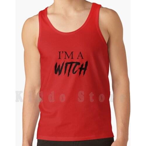 I'm A Witch Tank Tops Vest 100% Cotton Witch Witches Tales Of Serie Series Tv Tv Show Shows Netflix Halloween