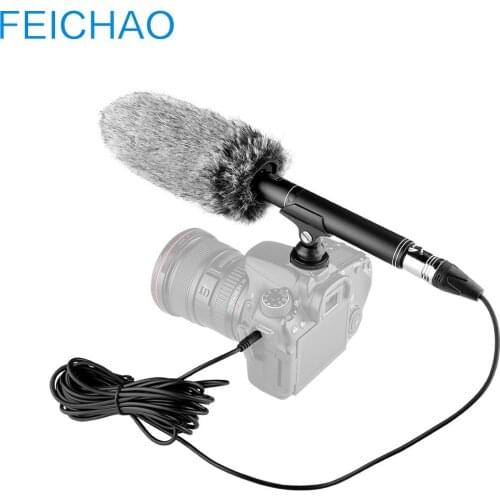 Microphone 3.5mm Camera VLOG Photography Interview Recording Mic for Canon Nikon Sony Panasonic Video DSLR Camcorder Smartphone
