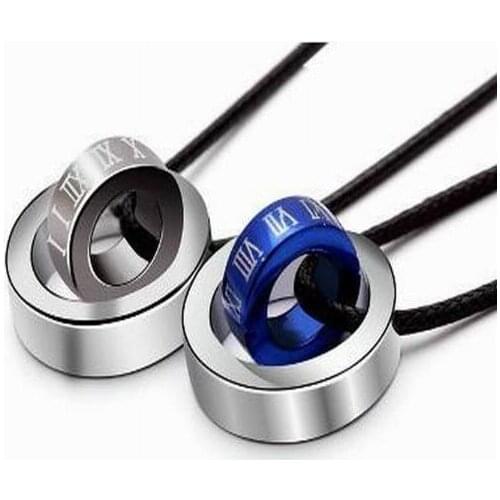 Roman Digital Double Ring Pendants Lovers Twins Ring Pendants Newest Fashion Men Women Jewlery Accessory 24pcs/lot