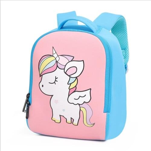 Diving Cloth Cartoon Animal Pattern Childrens Backpack Early Education Schoolbag Kindergarten Schoolbag Boy Girl Baby Backpack