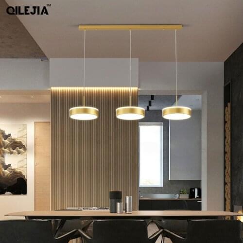 Nordic bar lamps Dining room chandelier three simple modern dining table lamp living room creative personality dining room