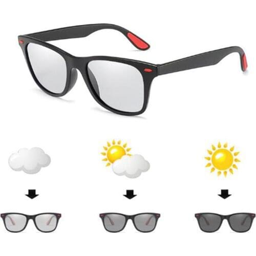 Photochromic Sunglasses Men Polarized Change Color Sun Glasses Day And Night Vision Driving Goggles UV400 Gafas de sol hombre