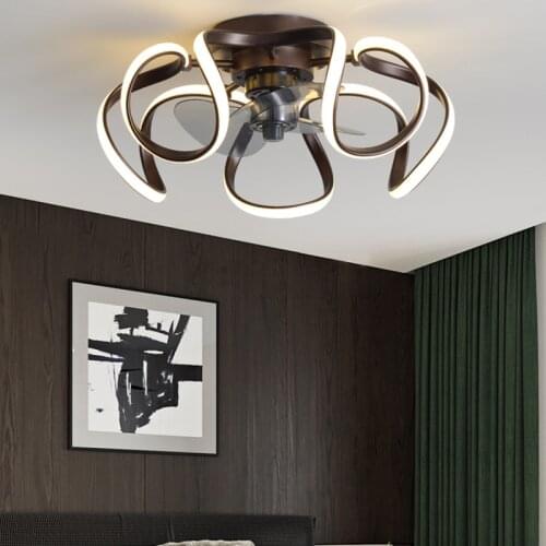Modern decorative led ceiling lamps chandelier fan bedroom ceiling fan with led light and control ceiling fans with light