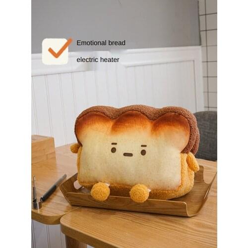 Bread Hot Water Bag Rechargeable Heating Pad Plush Cute Korean Style Removable and Washable Hot-Water Warmer Explosion-Proof