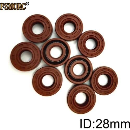 TC-28*38*40*42*44*45*47*48*50*52*55*56*5/7/8/10/11 FKM Shaft Oil Seal FPM Covered Double Lip With Garter