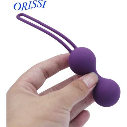 ORISSI Vaginal Balls Trainer Sex Toys Silicone Ben Wa Balls Vagina Tightening Kegel Exerciser Ball Anal Plug Adult Sex Product